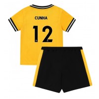 Dječji Nogometni Dres Wolves Matheus Cunha #12 Domaci 2023-24 Kratak Rukav (+ Kratke hlače)